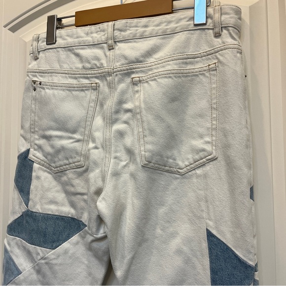 NWOT Etoile Isabel Marant Lea Patchwork Ankle Skinny Jeans Size 4 - Picture 8 of 10